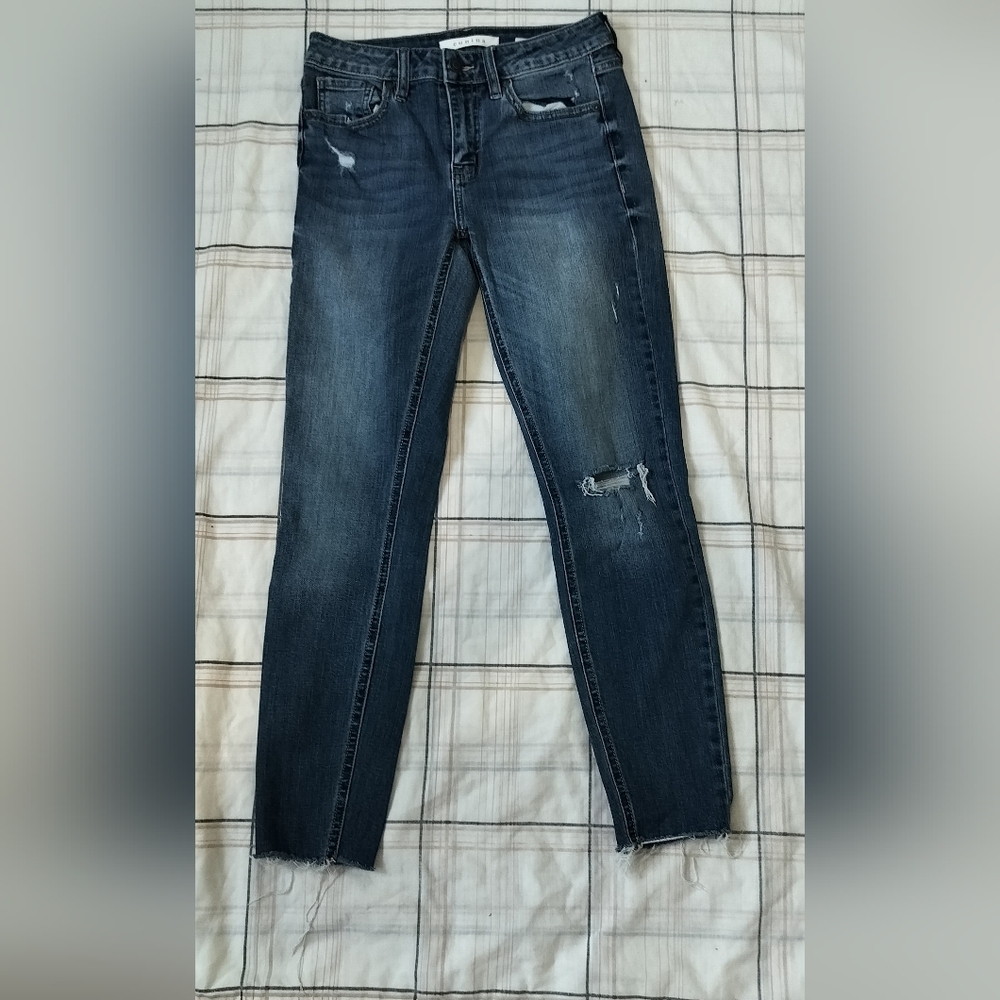 Classic Blue Distressed Jeans